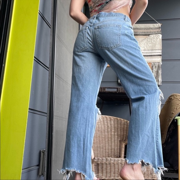 Free People Mid-Rise Jeans - Picture 2 of 4